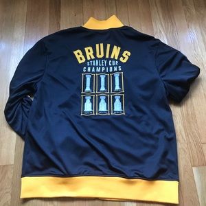 NWT Boston Bruins track jacket men’s XL